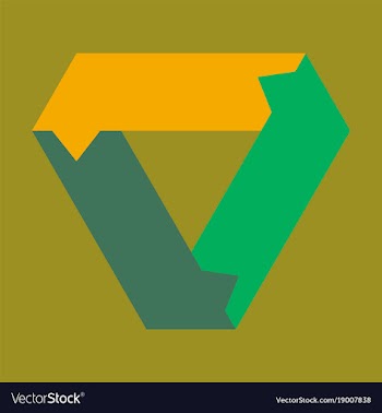 Flat icon on stylish background arrows vector image