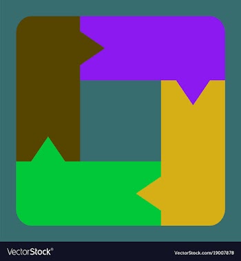 Flat icon on stylish background arrows vector image