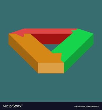 Flat icon on stylish background arrows vector image