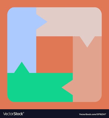 Flat icon on stylish background arrows vector image