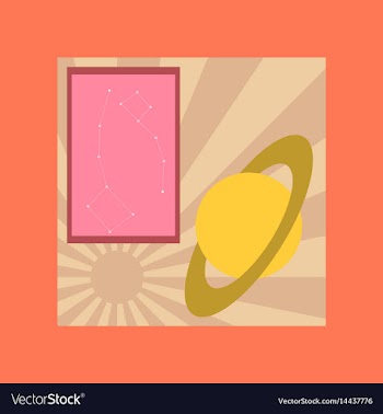 Flat icon on stylish background astronomy lesson vector image