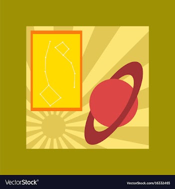 Flat icon on stylish background astronomy lesson vector image