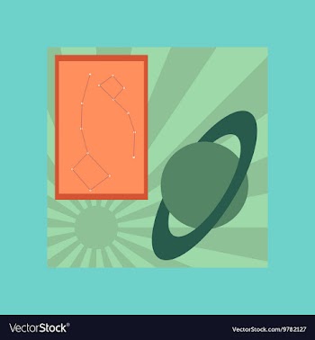 Flat icon on stylish background astronomy lesson vector image