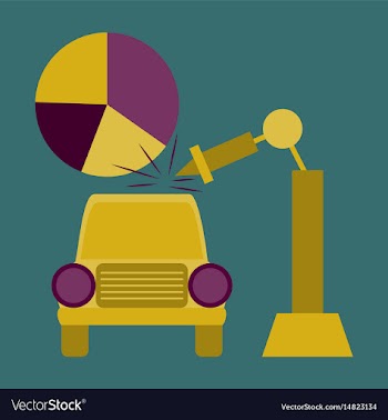 Flat icon on stylish background automotive vector image