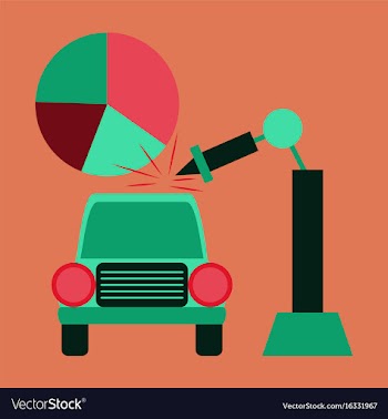 Flat icon on stylish background automotive vector image