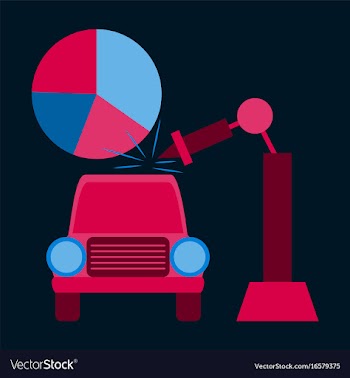 Flat icon on stylish background automotive vector image