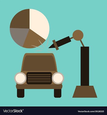 Flat icon on stylish background automotive vector image