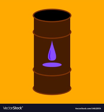 Flat icon on stylish background barrel of oil vector image