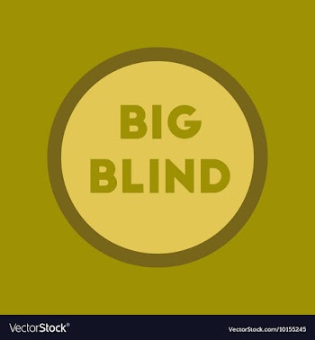 Flat icon on stylish background big blind vector image