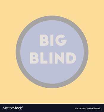 Flat icon on stylish background big blind vector image