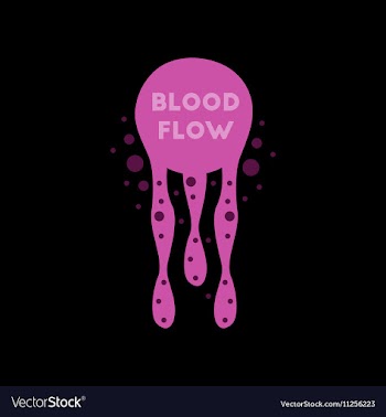 Flat icon on stylish background blood flow vector image