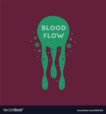 Flat icon on stylish background blood flow vector image