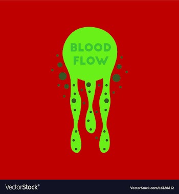 Flat icon on stylish background blood flow vector image