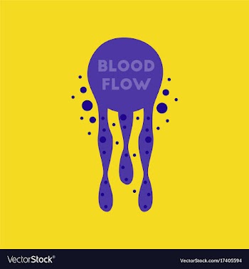 Flat icon on stylish background blood flow vector image