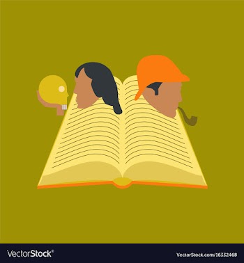 Flat icon on stylish background book classics vector image
