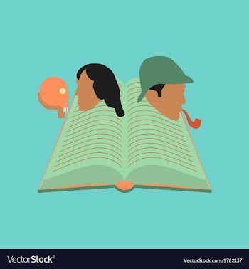 Flat icon on stylish background book classics vector image