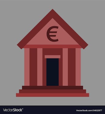 Flat icon on stylish background business bank vector image