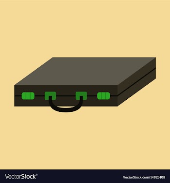 Flat icon on stylish background business case vector image