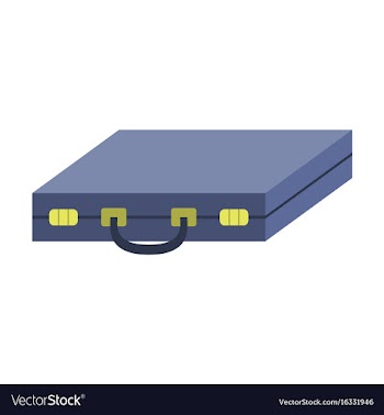 Flat icon on stylish background business case vector image