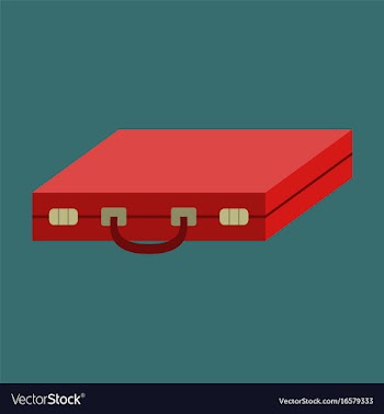 Flat icon on stylish background business case vector image