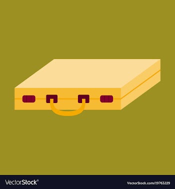 Flat icon on stylish background business case vector image