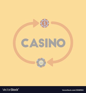 Flat icon on stylish background casino chips vector image