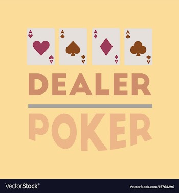 Flat icon on stylish background casino dealer vector image