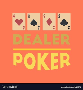Flat icon on stylish background casino dealer vector image