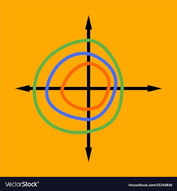 Flat icon on stylish background chart thin circles vector image