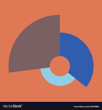 Flat icon on stylish background circular economic vector image