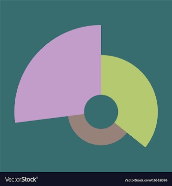 Flat icon on stylish background circular economic vector image