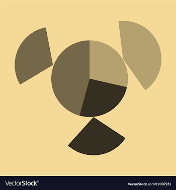Flat icon on stylish background circular economic vector image