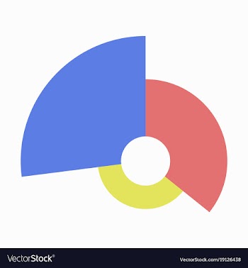 Flat icon on stylish background circular economic vector image