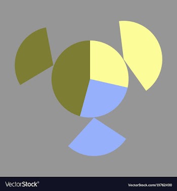 Flat icon on stylish background circular economic vector image