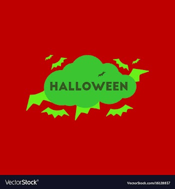 Flat icon on stylish background cloud of bats vector image