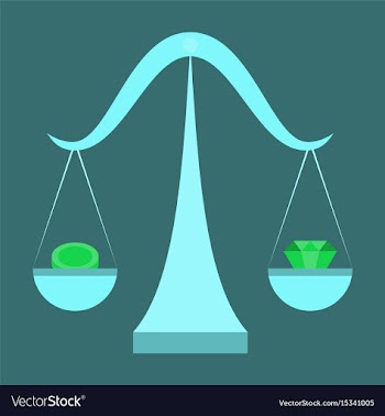 Flat icon on stylish background coin and diamond vector image