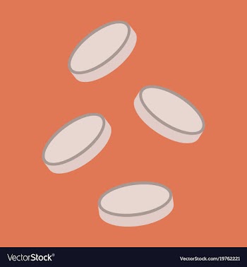 Flat icon on stylish background coins finance vector image