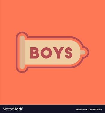 Flat icon on stylish background condom vector image
