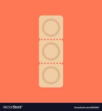 Flat icon on stylish background condom vector image