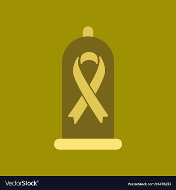 Flat icon on stylish background condom vector image