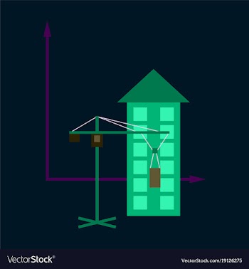 Flat icon on stylish background construction vector image