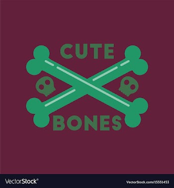 Flat icon on stylish background cross bones vector image