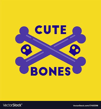 Flat icon on stylish background cross bones vector image