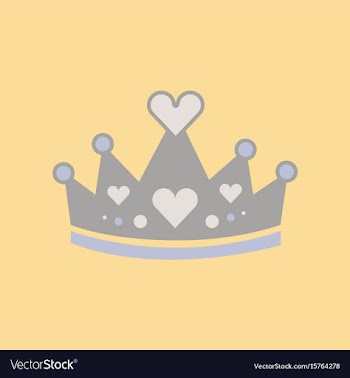 Flat icon on stylish background crown royal vector image