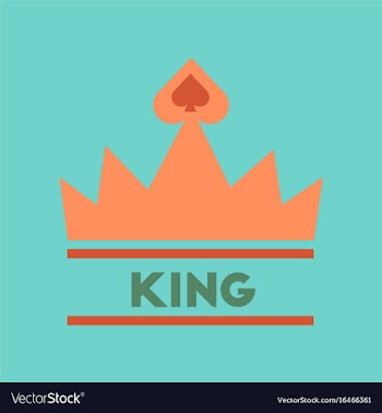Flat icon on stylish background crown royal vector image