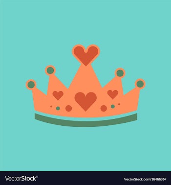 Flat icon on stylish background crown royal vector image