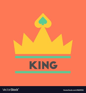 Flat icon on stylish background crown royal vector image