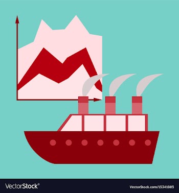 Flat icon on stylish background cruise ship vector image