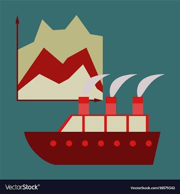 Flat icon on stylish background cruise ship vector image