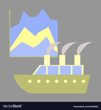 Flat icon on stylish background cruise ship vector image